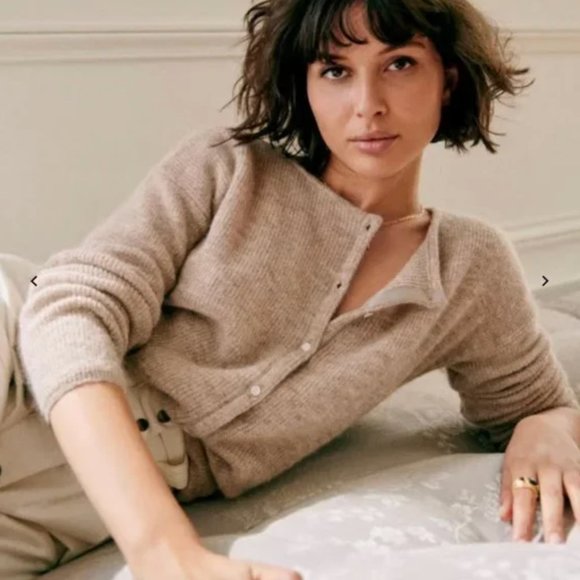 Sezane Sweaters - Sézane Gaspard Cardigan | Light Beige